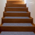 thumbnail image 5 of 15pcs 8x30in Carpet Stair Treads for Wooden Steps, Indoor Peel & Stick Stair Treads Carpet Runner Mats Staircase Step Rugs Stair Grip, Grey, 5 of 10