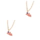 thumbnail image 3 of Qarigey Aleación resaltar individualidad con collar de moda para mujer accesorio elegante collar de acero inoxidable liberia Liberia 2Conjunto, 3 of 6