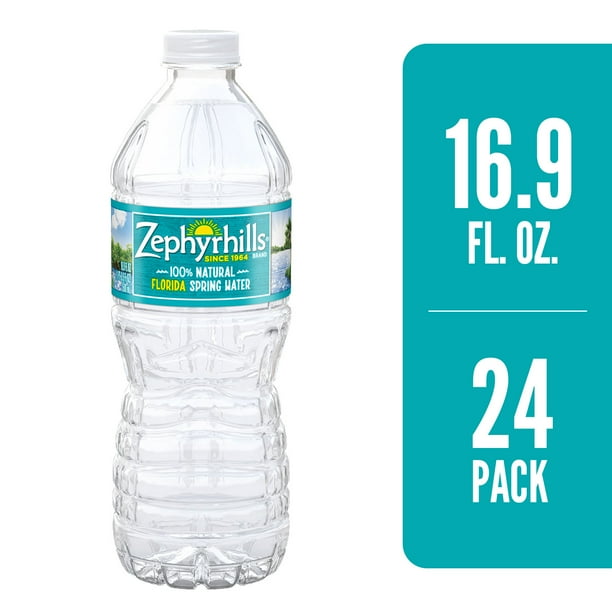 ZEPHYRHILLS Brand 100 Natural Spring Water, 16.9ounce plastic bottles