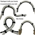 thumbnail image 3 of shiyou-Universal Adjustable Shape Drain Hose Guide Assembly for Kitchen Sink Laundry Tub Washing Machine Discharge Hose Clip Hose Holder Fits All Drain Hose - You can Mold it to fit Your Needs., 3 of 4