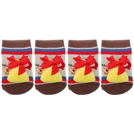 

NUOLUX 2 Pairs Thickened Baby Floor Socks Christmas Adorable Baby Cotton Socks