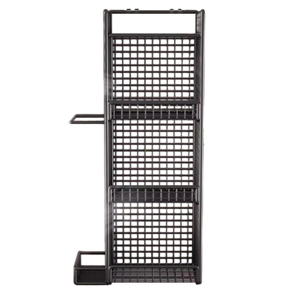 Cesta de almacenamiento colgante de alambre para colgar cebollas, para montar en la pared, de hierro, para almacenar alimentos, estilo rústico, cesta Rejilla para cebollas de 3 rejillas