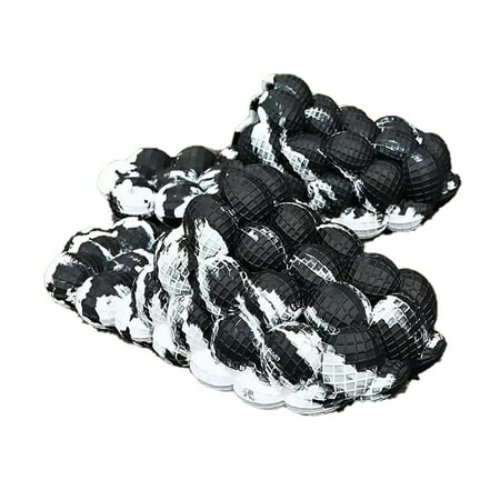 

Massage Bubble Slides Slippers for Women Men Mukinrch Funny Lychee Non-slip Spa Slippers Soft Pillow Stress Relief Slide Reflexology Sandals for Ladies slides 37-38