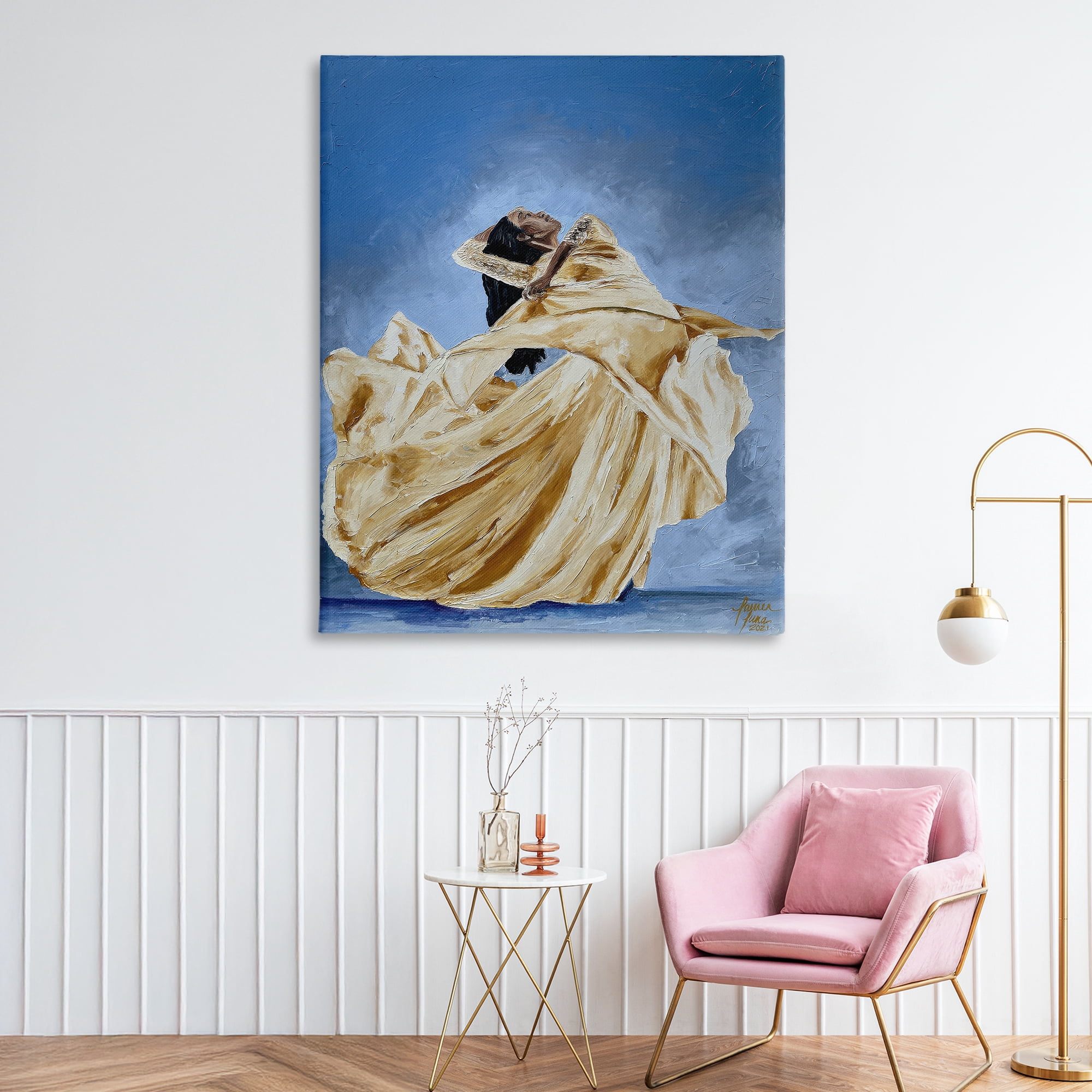 Stupell Industries Expressive Elegant Dancer Canvas Wall Art, design by Lauren Luna