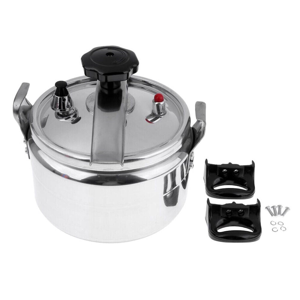 7L-11L Aluminium Pressure Cooker Quick with Lid Latch Indicator Explosion-Proof