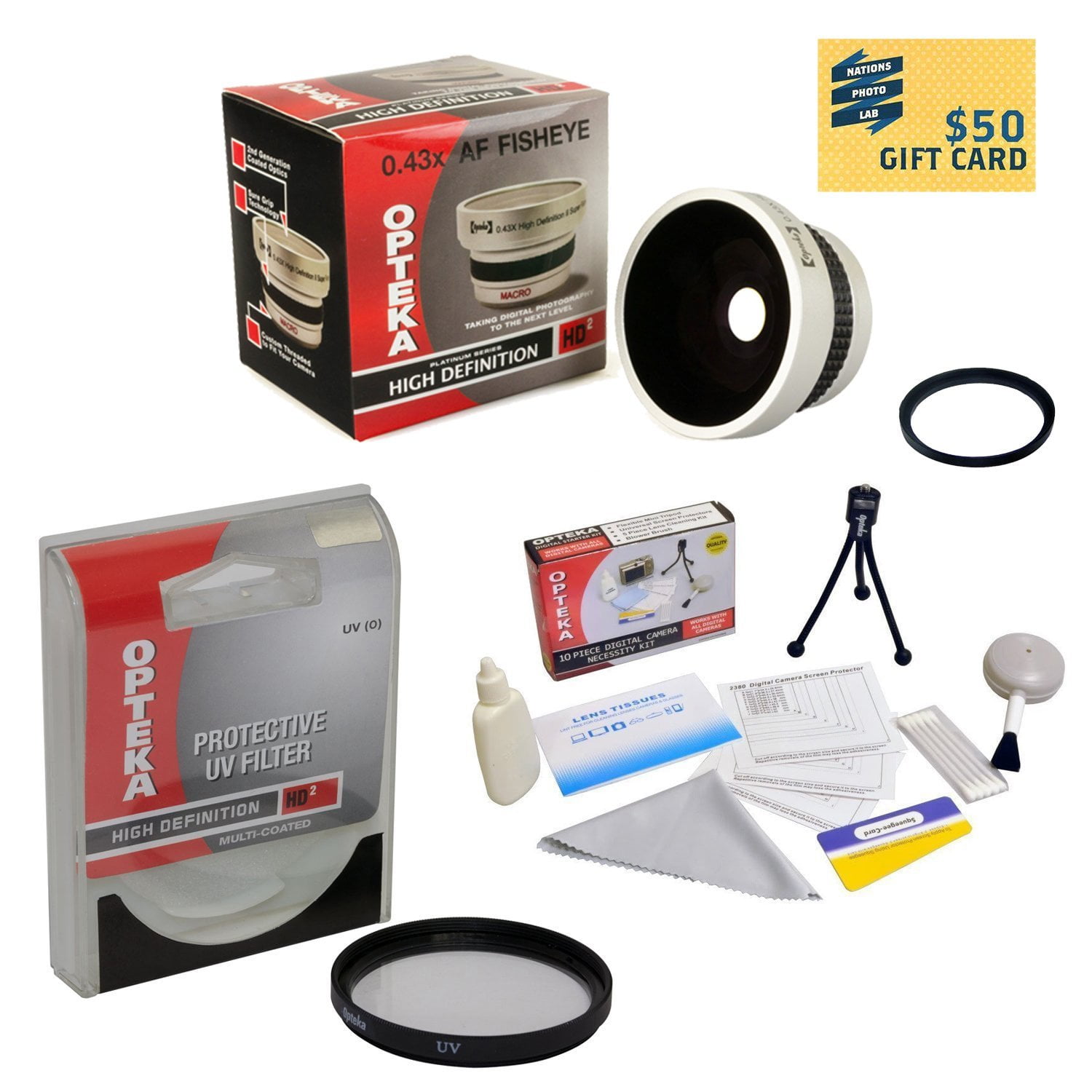 0.43x High Definition II Wide Angle Panoramic Macro Fisheye Lens For