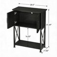 thumbnail image 2 of 5-10 Gallon Fish Tank Stand, Metal Double Aquarium Stand with Cabinet for Fish Tank Accessories Storage, Heavy Duty 20.5" L* 11.02" W Tabletop, 500LBS Capacity Black, 2 of 8