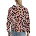 thumbnail image 7 of Wukai Leopard Print Womens Hoodies Fleece Sweatshirts Long Sleeve Sweaters Pullover Fall Outfits Winter Clothes-Small, 7 of 7