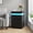 Black, variant on Toogaho Nightstand with Charging Station and LED Lights,Modern Night Stand with 3 Drawers and Sliding Top,Bedside Table End Table for Bedroom, Living Room, Black