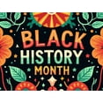 thumbnail image 4 of LUUFILx Black History Month Floral Celebration Banner Backdrop Colorful Decorations Background Party Supplies Photography Props Event Display, 4 of 8