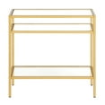 thumbnail image 3 of Evelyn&Zoe Sivil 24" Wide Rectangular Side Table, Brass, 3 of 7