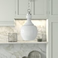 thumbnail image 4 of Evelyn&Zoe Verona 7" Wide Pendant with Glass Shade in Brushed Nickel/White Milk, 4 of 9