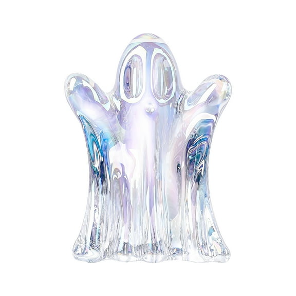 1pcs Crystal Spectre Figurines Decor Gifts for Women Men Cute Spectre Statues Collectibles Blown Glass Sculpture Home Table Decoration,Type A，Clear
