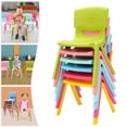 thumbnail image 4 of 6PCS Colorful School Stackable School Chairs with 11inch Seat Height Plastic Classrooms Chairs for Kids Learning Chairs Indoor Outdoor, 4 of 20