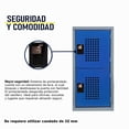 thumbnail image 2 of Locker Casillero Multiusos Alvek 2 Puertas Tipo Cuadro Color Azul — Sistema para Candado, 2 of 7