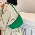 thumbnail image 4 of Bolso de mano de moda para mujer, miniBolso sólido para axilas, Bolso de mano de cuero (verde), 4 of 8