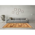 thumbnail image 3 of Ahgly Company Indoor Rectangle Abstract Brown Contemporary Area Rugs, 3' x 5', 3 of 4