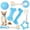 A, variant on 6Pcs TPR Dog Chew Toy Set for Puppies Small Dogs, Durable Teething Bone and Spiky Ball with Braided Fabric Rope Rings, Interactive Tug of War Play Toy Set for Gentle Chewers, Pet Boredom Relief Gift