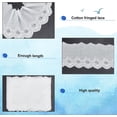 thumbnail image 5 of 5 Yards White Embroidery Eyelet Cotton Flower Lace Fabric Vintage Floral Eyelet Lace Trim Ribbon 5.6~6inch Width, 5 of 7