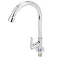 thumbnail image 3 of Grifo de fregadero G1/2 giratorio de 360 grados de acero inoxidable, grifo de agua fría para cocina y baño., 3 of 14