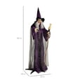 thumbnail image 7 of Best Choice Products 5ft Standing Witch, Wicked Wanda Poseable Halloween Animatronic w/ Pre-Recorded Phrases, LED Eyes, 7 of 7