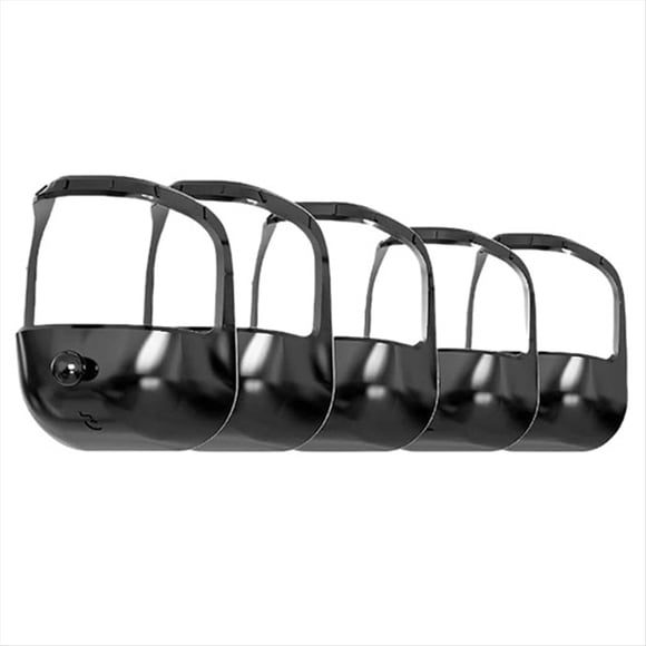 5 Plantillas para Peinar Barba, para Afeitar Barba Francesa o Perilla, Herramienta para Dar Forma A los Bigotes, Color Negro.