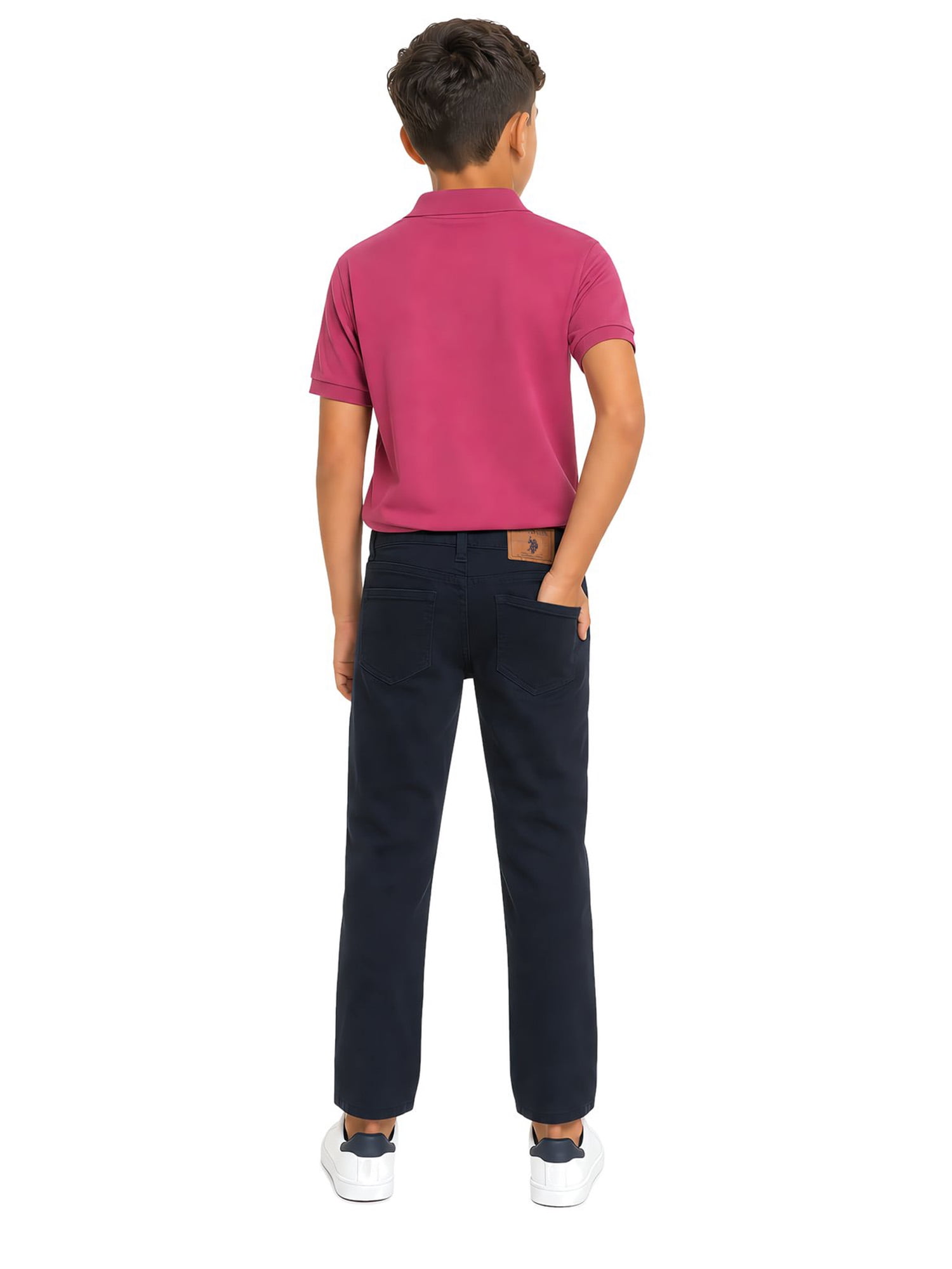 U.S. Polo Assn. Boys Pique Polo Shirt, Sizes 4-18