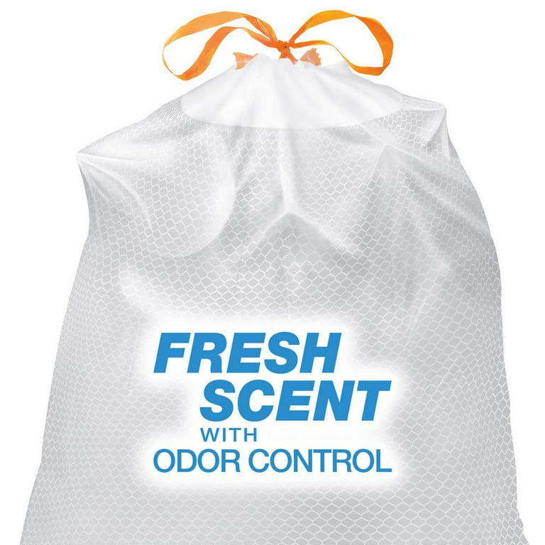 HDX 13 Gal. White Fresh Scent Drawstring Trash Bags (300-Count)  HDX13GDSFR50C2 - The Home Depot