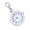 White, variant on Portable Plastic Keychain Chronometer Watch With High Visibility Digital Display Outdoor Sports Essential Travel Gear