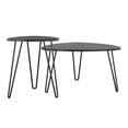thumbnail image 3 of Novogratz Athena Nesting Tables, Black Faux Marble, 3 of 12