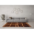 thumbnail image 3 of Ahgly Company Indoor Rectangle Abstract Orange Modern Area Rugs, 7' x 10', 3 of 4