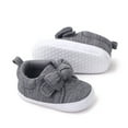 thumbnail image 4 of enyan B'aby B'oy Sneakers B'aby B'oys G'irls First Walking Shoes Infant Sneakers Crib Shoes Breathable Lightweight Slip On Shoes Grey,Size 4, 4 of 6