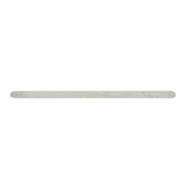 Brazalete de acero inoxidable en blanco con engaste para pulsera de cuero. 10mm