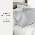 thumbnail image 4 of Long-Staple Sateen Cotton Pillowcase 2-Pack by Comfort Canopy, 4 of 9