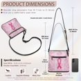 thumbnail image 7 of Eheartsgir Breast Cancer Awareness Campaign Crossbody Bag, Waterproof Women's Shoulder Bag PU Leather Stylish Crossbody Purse for Travel Daily Use, 7 of 7
