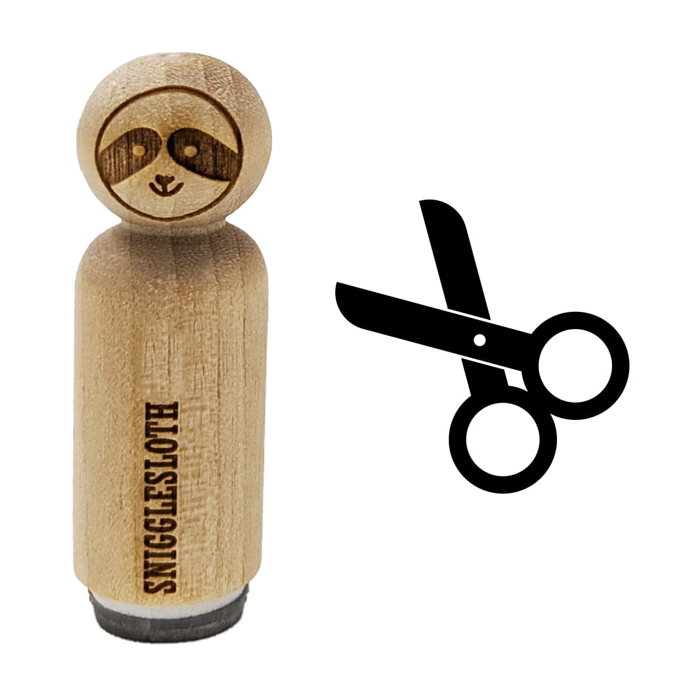 Scissors Symbol Rubber Stamp for Scrapbooking Crafting Stamping Mini