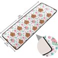 thumbnail image 2 of SKYSONIC 2X6 Feet Cute Cartoon Christmas Pattern Runner Rug with Rubber Backing, Sweet Cake House Candy Non Slip Entryway Rug Runner Washable Soft Area Rug Carpet for Hallway Bedroom Kitchen Decor, 2 of 6