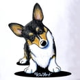 thumbnail image 3 of CafePress - Kiniart Tricolor Corgi Golf Shirt - Golf Shirt, Pique Knit Golf Polo, 3 of 4