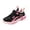 Black, variant on Girls Chunky Sole Sneakers Hook and Loop Water Resistant Synthetic Leather Athletic Running Shoes Non Slip Lightweight Kids Casual Trainers Black 31