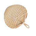 thumbnail image 2 of Shisuyan Handmade Straw Fan Summer Simple Cool Cattail Leaf Fan for Home Outdoor Walk, 2 of 8