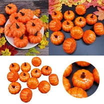 12PCS Small Lifelike Artificial Pumpkins Fall Decor Set for Thanksgiving Table Halloween Party Supplies Home Decorations DIY Craft Projects Farmhouse Centerpiece Bowl Fillers