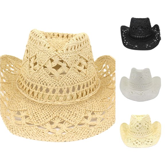 LiuXxxx Fashion Lady Casual Wide Sun Straw Hat For Women Men Outdoor Beach Travel Visor Breathable Adjustable Elegant Summer Accessory Yellow