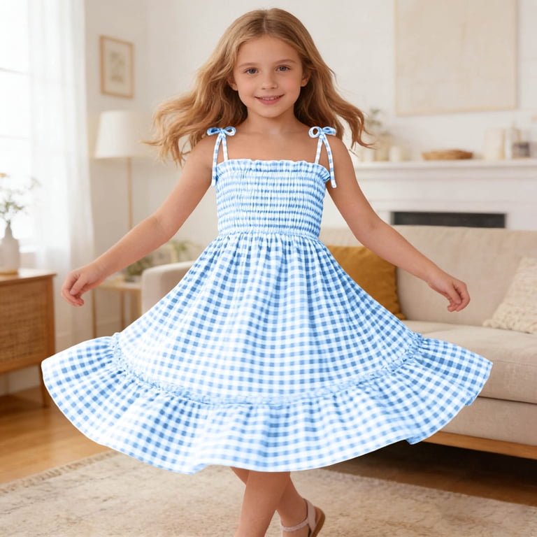 blue plaid cami dress Plaid Lace Trim Dress