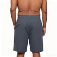 thumbnail image 4 of Mens Athletic Shorts Quick Dry Summer Gym Sport Running Shorts with Zipper Pockets Comfy Elastic Waist Cycling Short Pants, L, 4 of 8