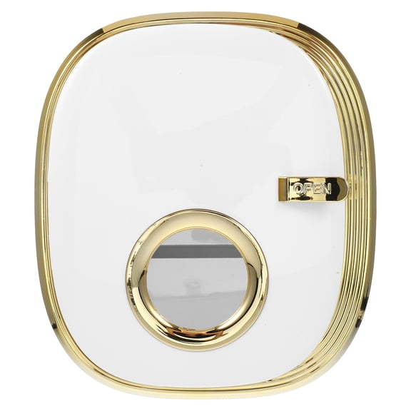 KAKOWELY Tissue Holder Gold White 1Set 10.0x8.7x5.3In
