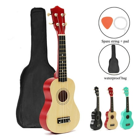 21'' Basswood Soprano Ukulele Hawaiian Acoustic Guitar Musical Instrument + Bag Kids Children Gift