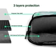 thumbnail image 4 of Lsque Blue Marble Pattern Laptop Bag – Portable & Slim Single-Shoulder Computer Case with Adjustable Strap, Protective, Lightweight for 13”/14”/15.6” Laptops, 4 of 8