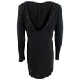 thumbnail image 2 of Miken Women's Long Sleeve Hoodie Cover up Dress Swim Black Size Small, 2 of 2