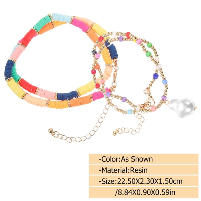 WHAMVOX 1Jgo Collar De Multicolor Para Mujer Con Bohemio Y Textura Para