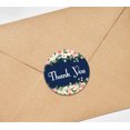 thumbnail image 4 of Darling Souvenir DIY Rose Blossom 1.6 Inches Blue Round Thank You Stickers DIY Envelope Seals-45 Pcs, 4 of 4